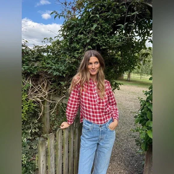 DÔEN Holde Top In Alsace Plaid | Size S | Like New - Picture 15 of 16